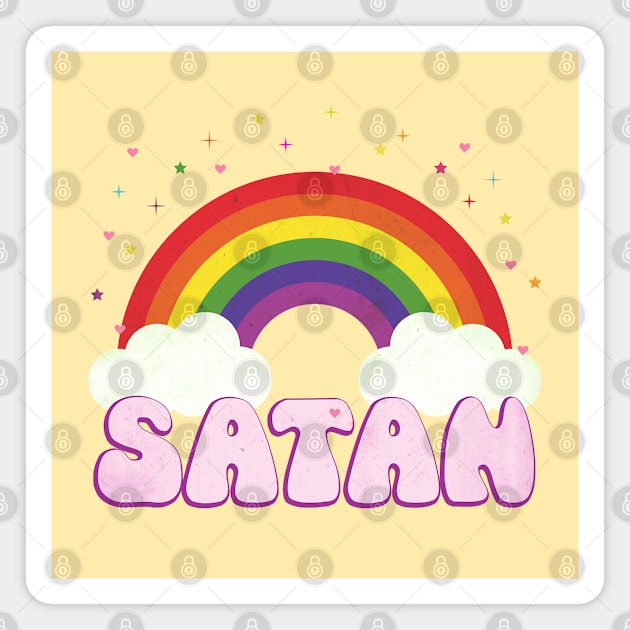 Rainbow Satan Magnet by Plan8